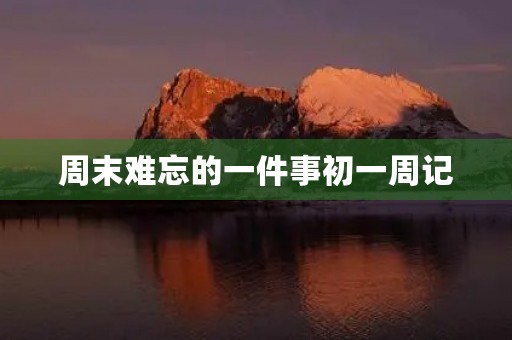 周末难忘的一件事初一周记
