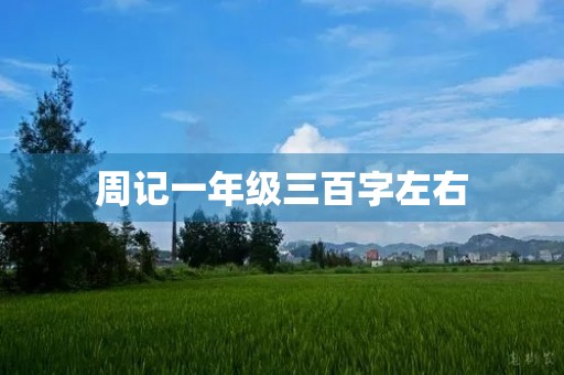 周记一年级三百字左右