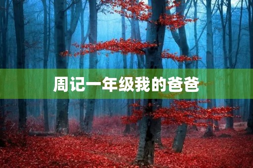 周记一年级我的爸爸 周记一年级我的爸爸