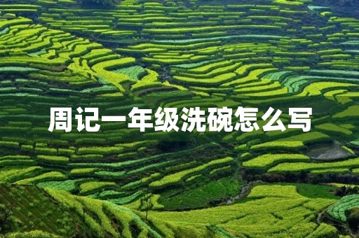 周记一年级洗碗怎么写 周记一年级洗碗怎么写