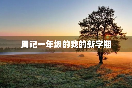 周记一年级的我的新学期 周记一年级的我的新学期