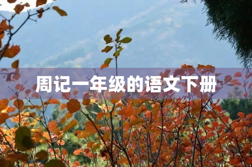周记一年级的语文下册 周记一年级的语文下册
