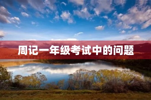 周记一年级考试中的问题 周记一年级考试中的问题