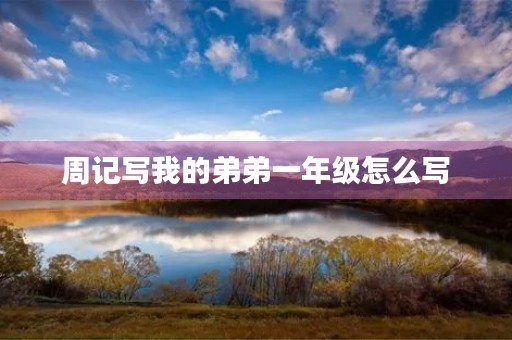 周记写我的弟弟一年级怎么写