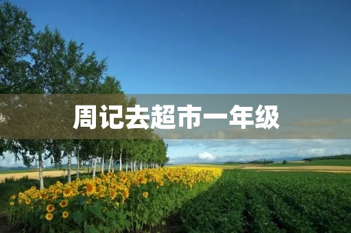周记去超市一年级 周记去超市一年级
