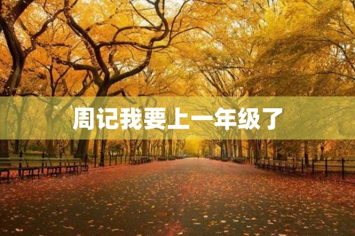 周记我要上一年级了