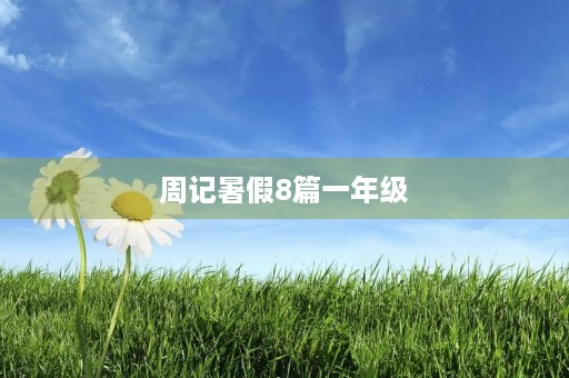 周记暑假8篇一年级
