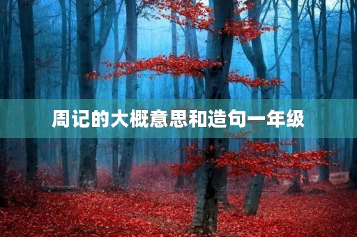 周记的大概意思和造句一年级 周记的大概意思和造句一年级