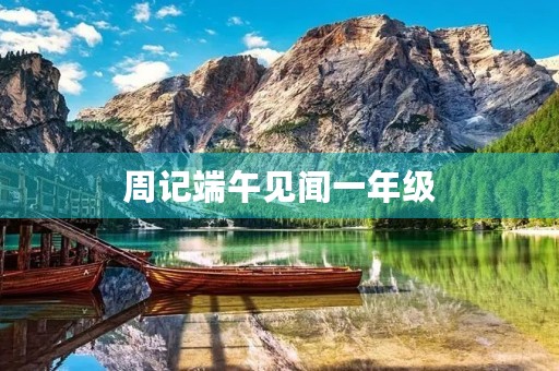 周记端午见闻一年级 周记端午见闻一年级