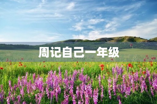 周记自己一年级 周记自己一年级