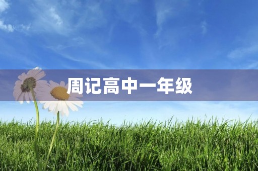 周记高中一年级