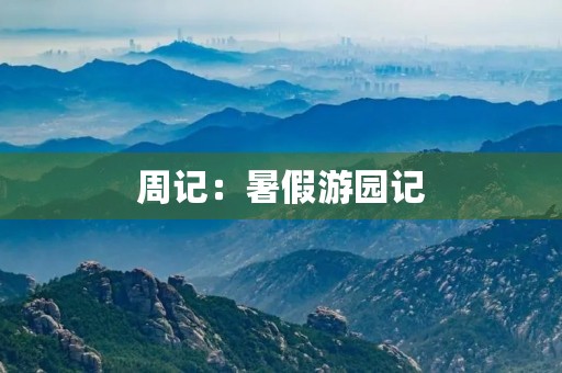 周记:暑假游园记 周记:暑假游园记