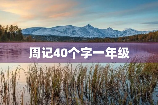 周记40个字一年级