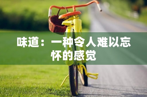 味道：一种令人难以忘怀的感觉