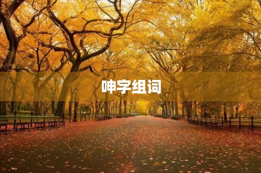 呻字组词(呻字的组词)