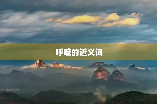 呼喊的近义词(呼喊的近义词)