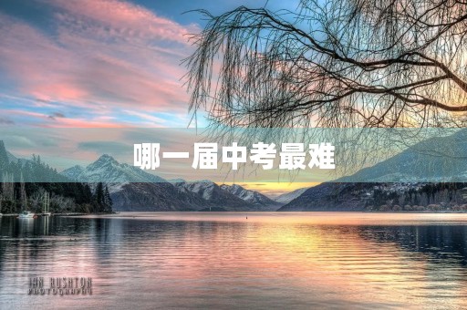 哪一届中考最难 哪一届中考最难
