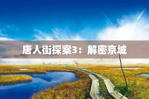 唐人街探案3：解密京城