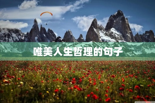 唯美人生哲理的句子,唯美人生哲理的句子短句 唯美人生哲理的句子,唯美人生哲理的句子短句