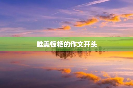 唯美惊艳的作文开头