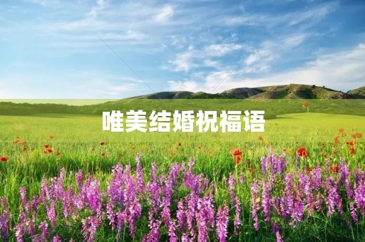 唯美结婚祝福语(结婚寄语唯美短句)