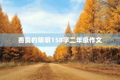 善良的明明150字二年级作文
