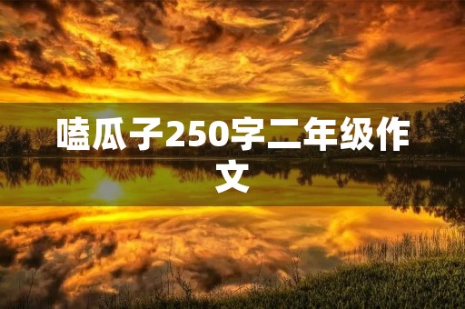 嗑瓜子250字二年级作文