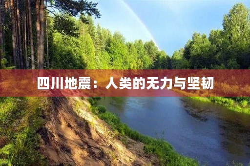 四川地震：人类的无力与坚韧