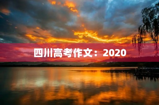 四川高考作文:2020,我们的成长与坚守 四川高考作文:2020,我们的成长与坚守