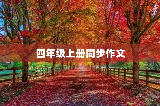 四年级上册同步作文 四年级上册同步作文