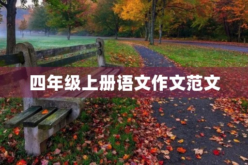 四年级上册语文作文范文 四年级上册语文作文范文