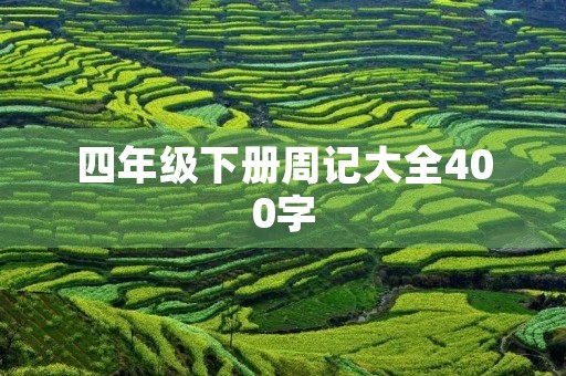 四年级下册周记大全400字
