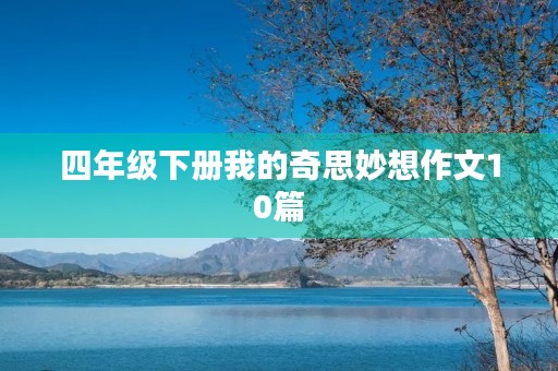 四年级下册我的奇思妙想作文10篇