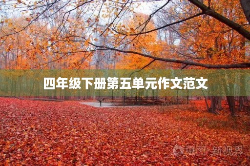 四年级下册第五单元作文范文