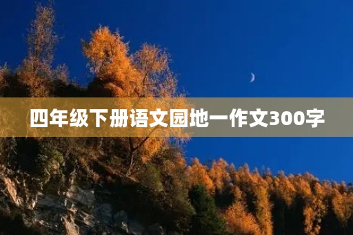 四年级下册语文园地一作文300字 四年级下册语文园地一作文300字