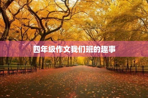 四年级作文我们班的趣事