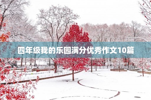 四年级我的乐园满分优秀作文10篇 四年级我的乐园满分优秀作文10篇