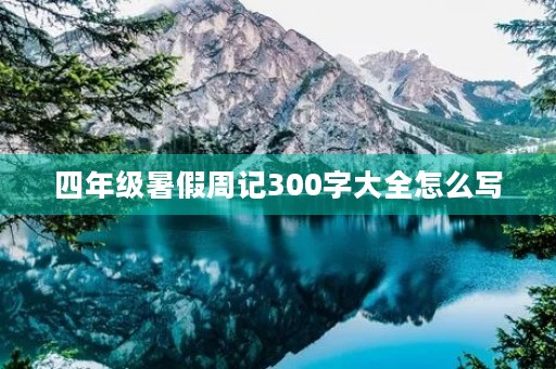 四年级暑假周记300字大全怎么写