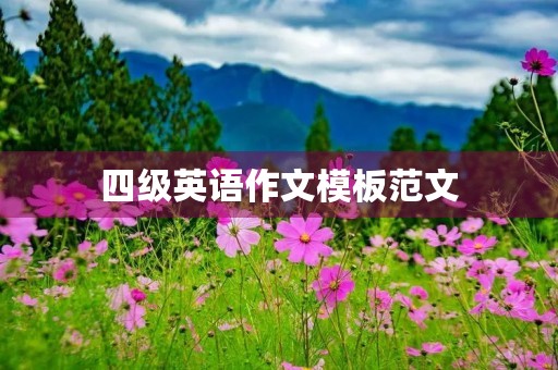 四级英语作文模板范文 四级英语作文模板范文