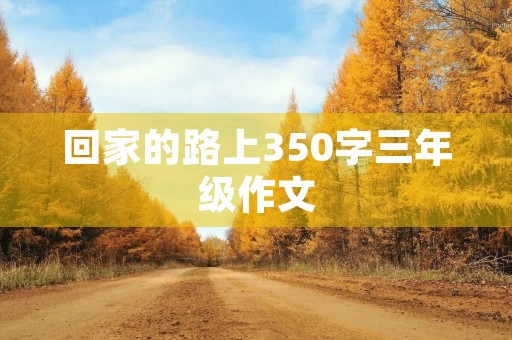 回家的路上350字三年级作文