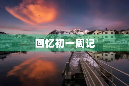 回忆初一周记
