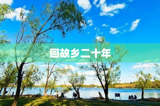 回故乡二十年,感受家乡变迁 回故乡二十年,感受家乡变迁
