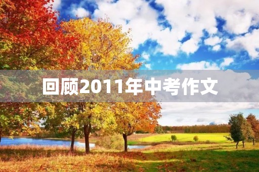 回顾2011年中考作文