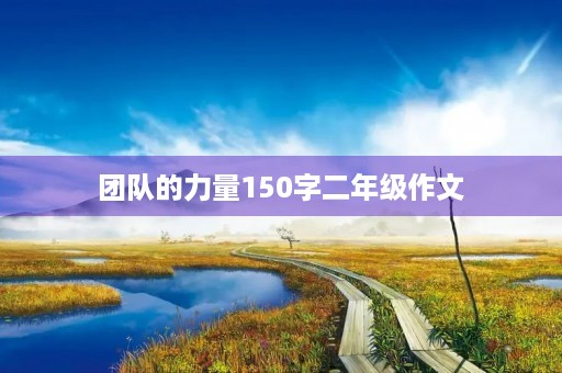 团队的力量150字二年级作文