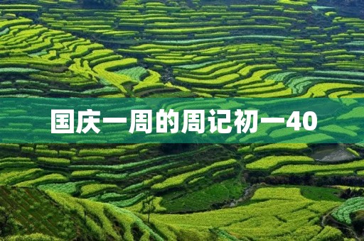 国庆一周的周记初一400