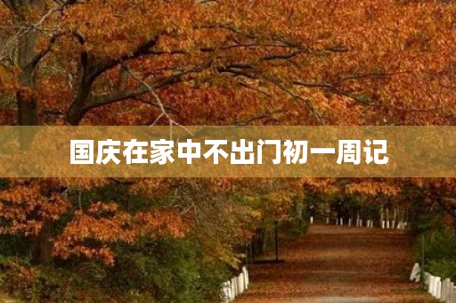 国庆在家中不出门初一周记 国庆在家中不出门初一周记
