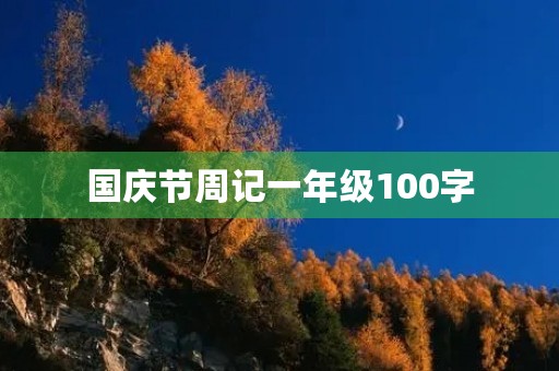 国庆节周记一年级100字