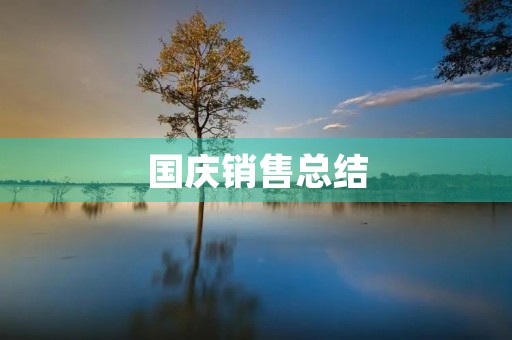 国庆销售总结