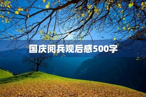 国庆阅兵观后感500字 国庆阅兵观后感500字