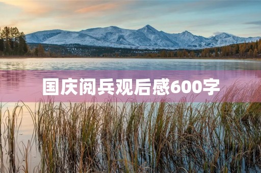 国庆阅兵观后感600字